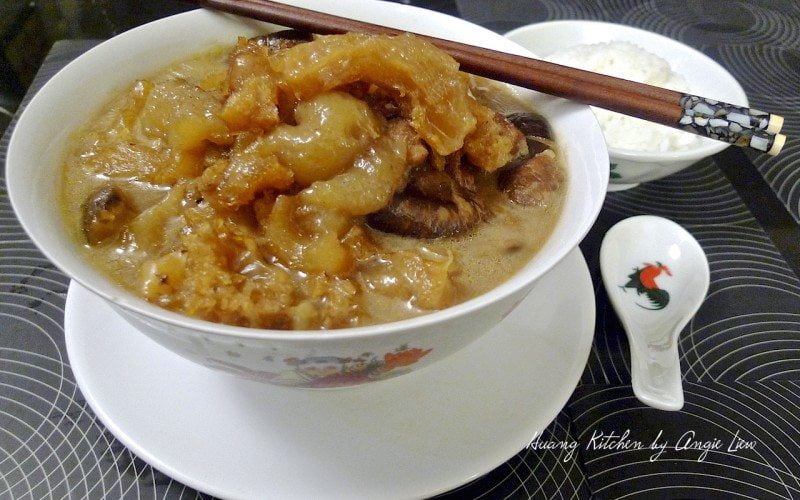 BRAISED SEA CUCUMBER WITH FISH MAW